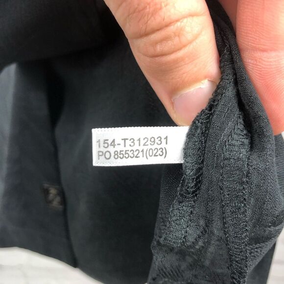 Tommy Bahama 100% Silk Black Hawaiian Button Up Men's Sz Large - Picture 9 of 12